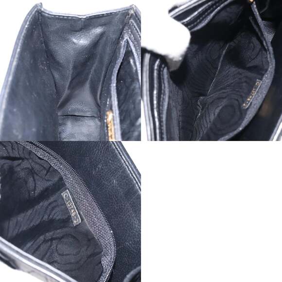 FENDI Pasta Hand Bag Leather Black - Picture 12 of 12